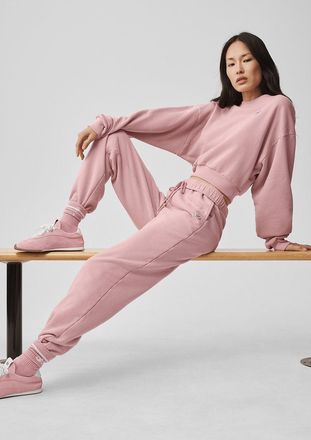 Alo | Accolade Sweatpant in Vintage Pink, Size: Medium