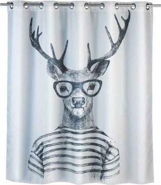 OEM Cortina De Ducha Ulisem Mr Deer Comfort Flex Antimoho, Original, Lavable A M&aacute;quina E Impermeable, 10 Anillas Integradas, Poli&eacute;ster, 180 X 200 Cm, Negr