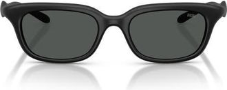 Diesel DL3013U 50mm Square Sunglasses in Matte Black /Dark Grey at Nordstrom