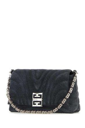 Givenchy Womens Black Denim Medium 4g Soft Handbag Borse A Mano