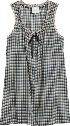 Reformation Holly Plaid Nightgown in Beacon Check at Nordstrom, Size X-Large