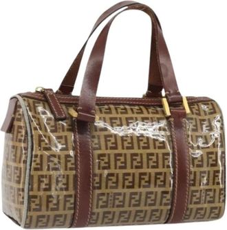 Fendi Pre-owned Canvas Tas - Dames - Vintage Handtas - Bruin - ONE Size - Vintage