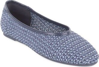 Elie Tahari Woven Ballerina Flat in Blue/Blue at Nordstrom, Size 5.5