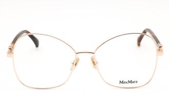 Max Mara MM5033 Oversized Metal Eyeglasses - Rose Gold