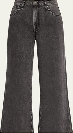 Rag & Bone Featherweight Andi High-Rise Wide Ankle Jeans