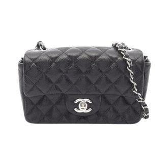 Chanel Pre-owned Handbag- Shoulder Bag - Dames - Pre-owned - Zwart - Maat: ONE Size Leer