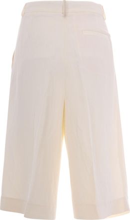 Fabiana Filippi Womens Bermuda Shorts Viscose-Linen Butter Trousers