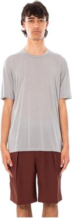 Daniele Fiesoli Silk Touch Cupro Tee - Heren - T-shirts - Grijs - 2XL - Tops