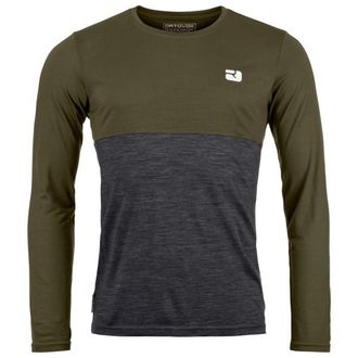 Ortovox 150 Cool Logo L/S Merinoshirt f&uuml;r Herren | oliv