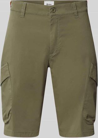 Brax Brax Regular Fit Cargoshorts aus Baumwoll-Mix Modell Bastia in Oliv, Gr&ouml;&szlig;e 31