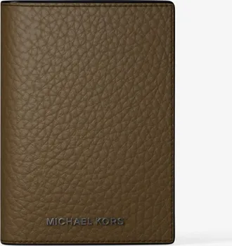 Michael Kors Hudson Pebbled Leather Folio Card Case