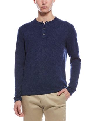 Raffi Cashmere Henley Sweater