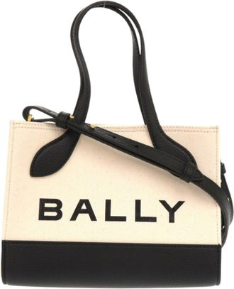 Bally Canvas Black Shoulder Bags