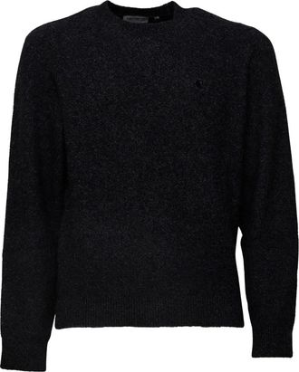 Carhartt Work in Progress Curtis Sweater - Heren - Ronde hals truien - Zwart - M - Wol - Truien & Vesten