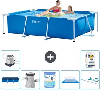 Intex Piscina Con Estructura Rectangular - 220x150x60 Cm - 7-piezas S30030