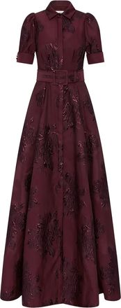 Rebecca Vallance Arlette maxi-jurk met bloemenprint en ceintuur - Rood