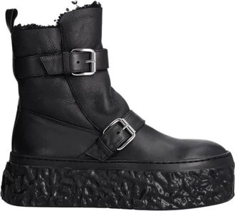 AGL Magma Biker - Dames - Winterlaarzen - Zwart - 40 EU - Wol - Schoenen