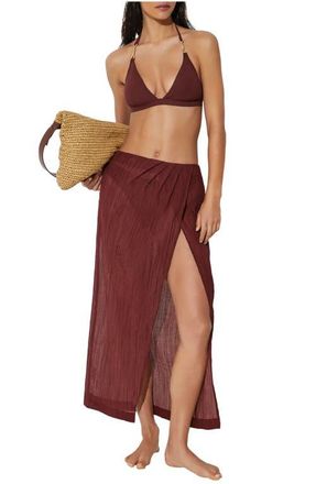 Reiss Rosa Cover-Up Skirt in Rhubarb Red at Nordstrom, Size 10 Us