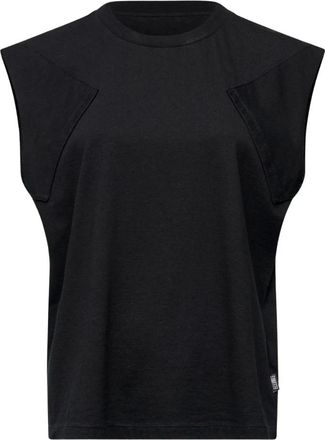 Maison Margiela Tanktop - Dames - Tops zonder mouwen - Zwart - S - Katoen - Tops