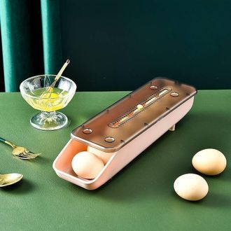 OEM Caja Apilable Para Guardar Huevos En El Refrigerador: Organiza Hasta 12 Huevos, Sirve Como Bandeja Y Recipiente Para Almacenar Alimentos En La Cocina 