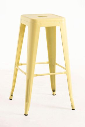 Regalos Miguel Taburetes Altos - Taburete Torix Alto 76 Cm - Amarillo Cuarzo