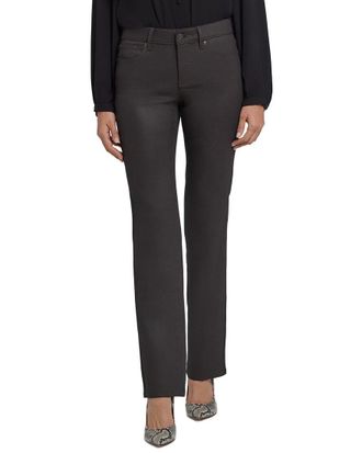 NYDJ Nydj Marilyn Vintage Barnwood Coated Straight Leg Jean