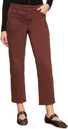 Sanctuary Cadence 90s Raw Hem Ankle Straight Leg Jeans in Chicory at Nordstrom, Size 28