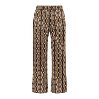 Maliparmi Optical Chain Trouser - Dames - Wijde Broeken - Veelkleurig - XS - Polyester - Broeken