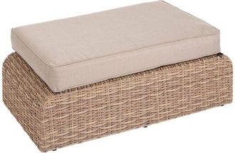 Hesperide Hesperide - Pouf da giardino savana mooréa in alluminio trattato con polveri epossidiche e resina intrecciata - Hespéride