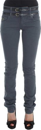 John Galliano Slim Fit Blauwe Jeans Gemaakt in Itali&euml; - Dames - Slim Fit Jeans - Blauw - W26 - Katoen - Jeans