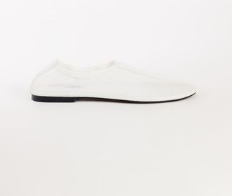 Topshop Blake ballerine in rete bianco sporco