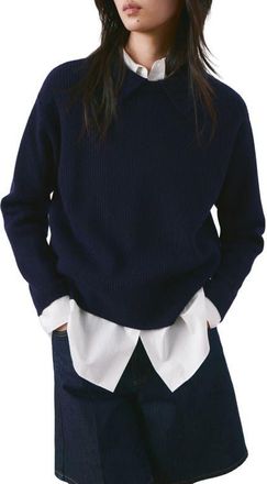 Mango Polo Sweater in Dark Navy at Nordstrom, Size X-Small