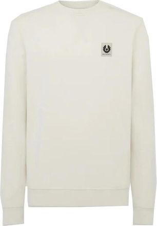 Belstaff Cotton Fleece Sweatshirt - Heren - Sweatshirts - Grijs - 2XL - Katoen - Hoodies & sweatvesten