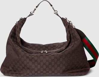 Gucci Brera Large Crossbody Bag, Brown, GG Canvas