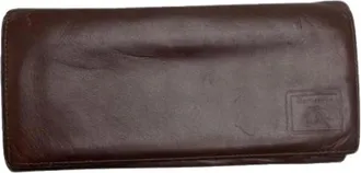 Burberry Pre-owned Wallets, female, Brown, Size: ONE SIZE Pre-owned Leather Wallet
