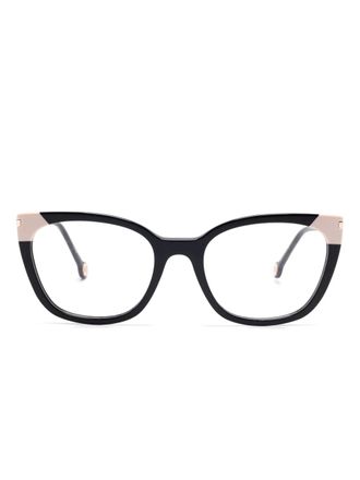 Carolina Herrera cat eye-frame glasses - women - Metal/Acetate - 53 - Black