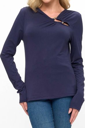 Ariella Ring My Bell Top In Navy