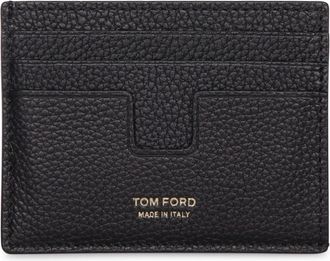 Tom Ford Six Wallet - Heren - Portefeuilles - Zwart - ONE Size - Leer - Accessoires
