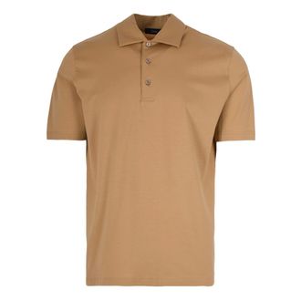 Herno Polo Shirts, male, Beige, L, Polo Shirt