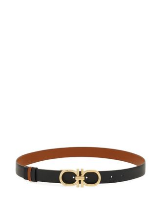 Ferragamo Black Cut To Size Buckle Belt