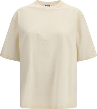 Golden Goose Womens T-Shirt Star Artic Wolf Cotton T-Shirts & Jerseys