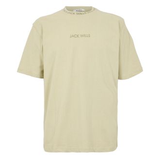 Jack Wills Heren jacquard T-shirt (Pistachio)