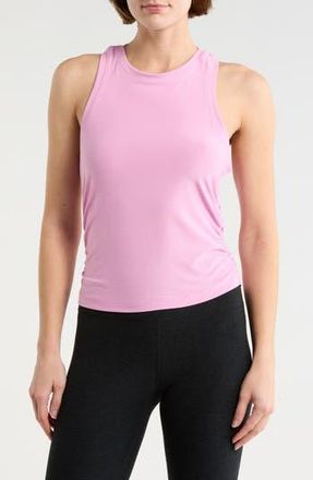 Beyond Yoga Featherweight Your Fit Ruched Tank Top in Pink Haze Heather at Nordstrom Rack, Size X-Large