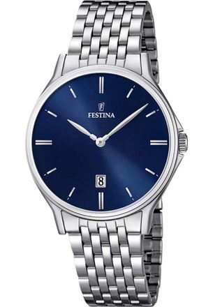 Festina F16744-3 Mens Classic Watch - Silver - One Size