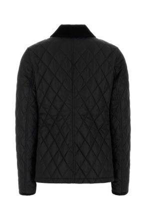 Burberry Womens Quilted Nylon Jacket Black