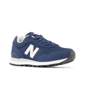 New Balance Plateausneaker NEW BALANCE 515, Damen, Gr. 36,5, blau (nb navy, whit), Synthetik, Textil, Schuhe Plateausneaker
