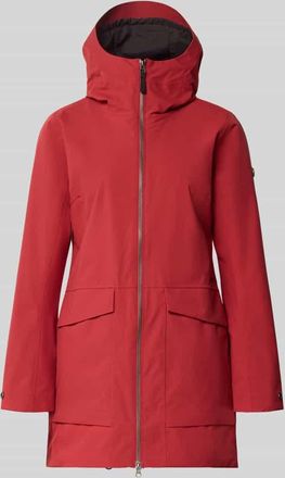 Didriksons 1913 Regular Fit Parka mit Logo-Applikation Modell Folka in Rot, Gr&ouml;&szlig;e 36