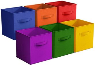 Sorbus 6 Pack 11In Foldable Storage Cubes