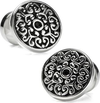 Cufflinks Inc. Filigree Round Cuff Links in Black at Nordstrom