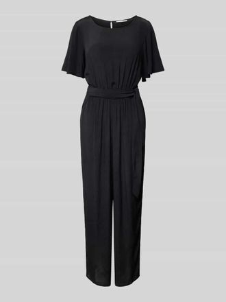 Tom Tailor Denim Jumpsuit mit gelegten Falten in Black, Größe XS